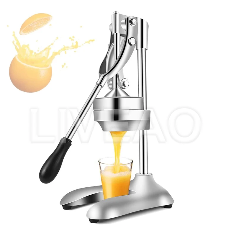 

Professional Commercial Fruit Press Juicer Squeezer Citrus Orange Lemon Machine Manual Kitchen Home Stainless Steel