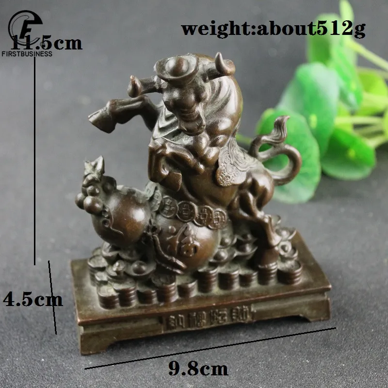 2022 NEW Antique Bronze Wall Street Bullfight Statue Tabletop Ornaments Brass Zodiac Animal Bull Figurines Desktop Decorations