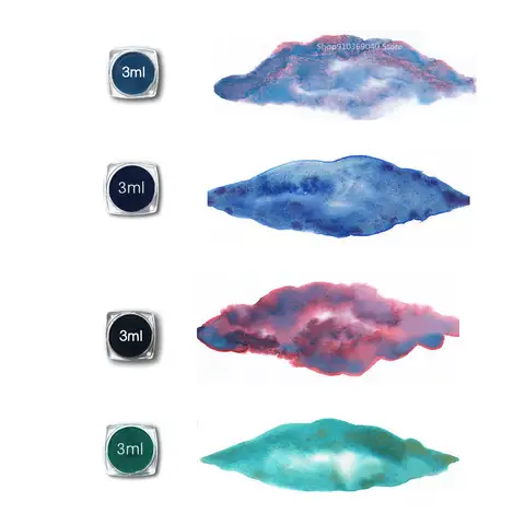 Bilashmart Super Vision 3ml Special Layered Color Watercolor Pigment Professional Water Color Paint Tube for Painting Drawing Art Suppliers