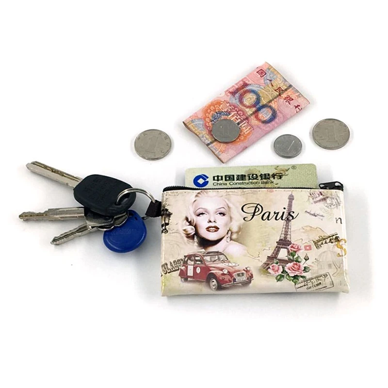 جديد جميل مونرو محفظة نسائية للعملات المعدنية تغيير محفظة الأوروبي حامل بطاقة المهندس المعماري اليدوية حافظة نقود المرأة زيبر عملة حقيبة الحقيبة