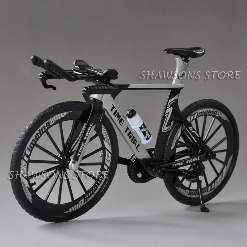 1:10 Scale Diecast Metal Bicycle Model Toys T.T Time Trial Racing Bike Miniature Replica Collections