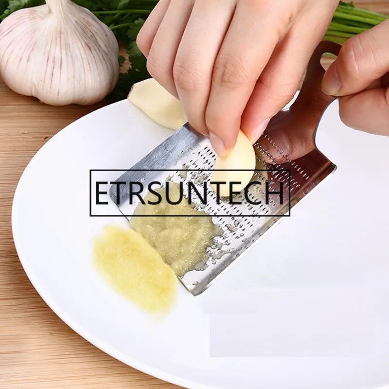 100pcs Stainless Steel Hand Manual Food Mill Ginger Grater Grinder Mill Ginger Garlic Cheese Grinding Kitchen Tools