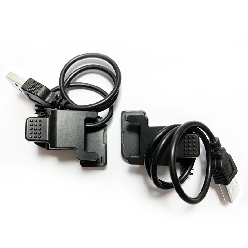 2-Pin 3 มม.ประเภทUniversalชาร์จสายสนับสนุนสมาร์ทนาฬิกาหรือสายรัดข้อมือUSB Port Chargersใช้งานร่วมกับmi Band 4