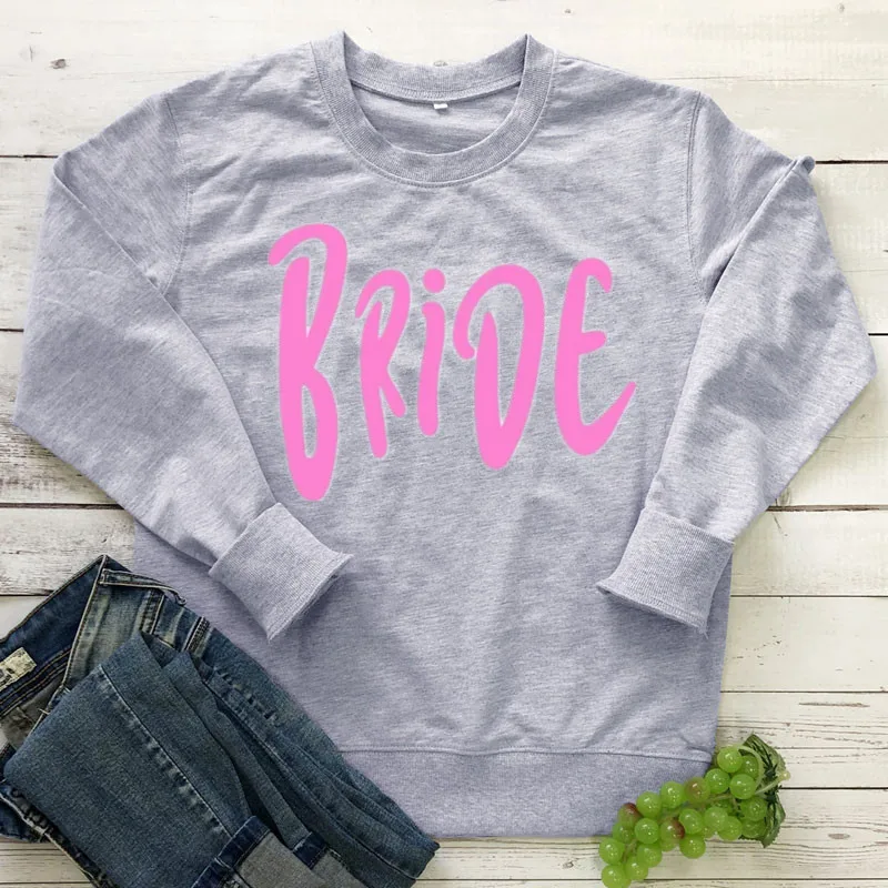 Bride Crewneck Fiance Sweatshirt, Wifey Sweatshirt, Babe Shirts, Team Shirts, Bride to be Gift, Bride to be, 100% Cotton