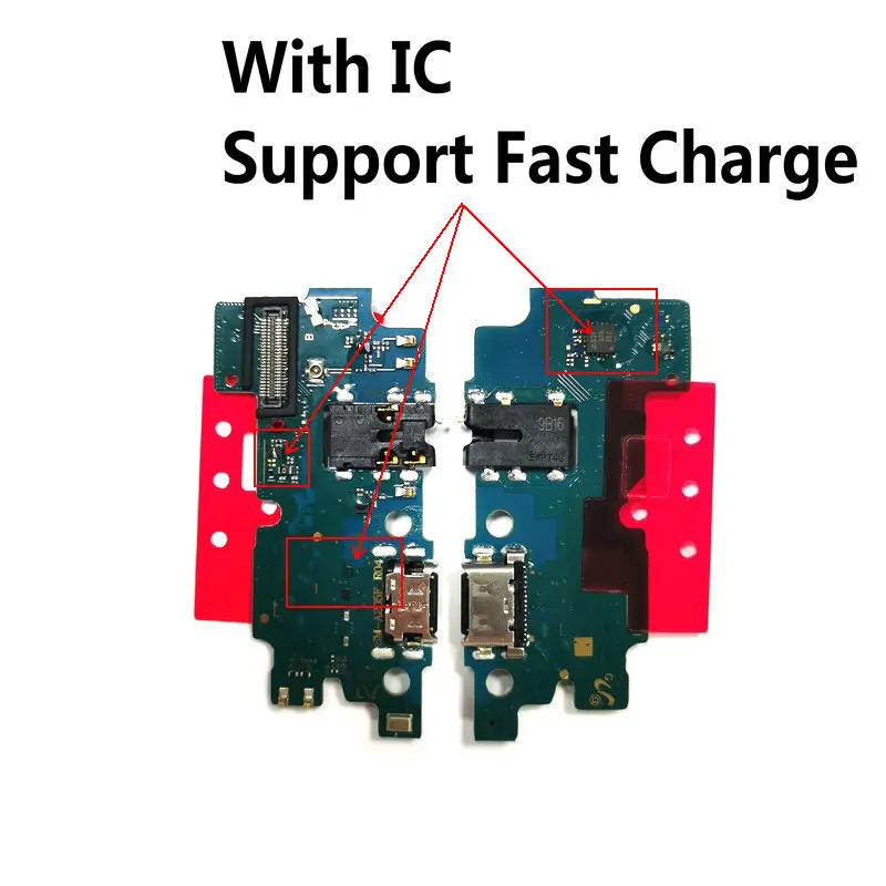 For Samsung A20 A205 A205F USB Charging Dock Port Board Connector Main Motherboard Flex Cable