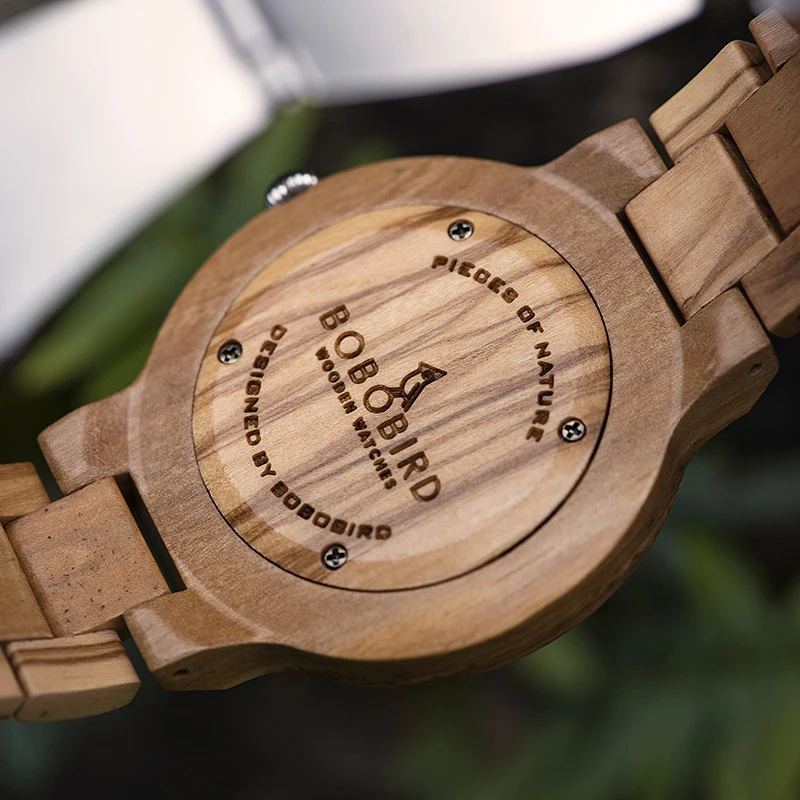 montre homme BOBO BIRD Wooden Handmade Watches for Men Top Brand Luxury Quartz Wristwatch Man Clock LOGO Engraving Dropshipping