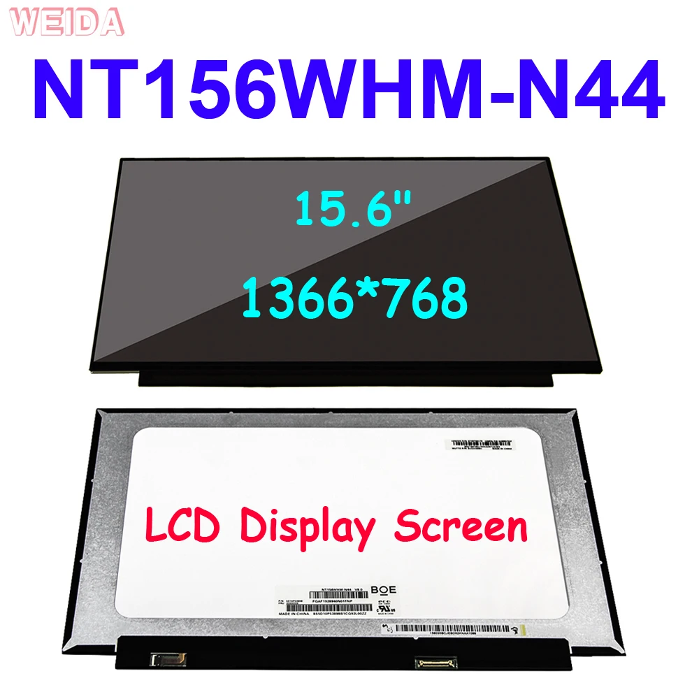 

15.6" LCD Display Screen NT156WHM-N44 V8.0 B156XTN08.1 NT156WHM-N34 B156XTN08.0 N156BGA-EA2 Laptop matrix 1366*768 EDP 30 Pins