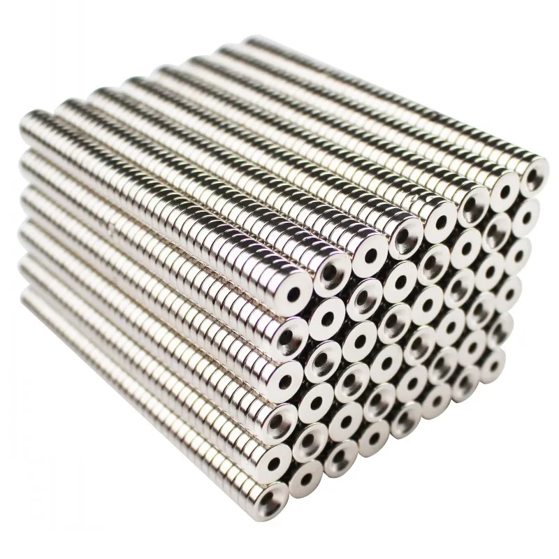 10~500Pcs 12x3 Hole 3mm N35 NdFeB Countersunk Round Magnet 12*3 mm Super Powerful Strong Permanent Magnetic imane Disc