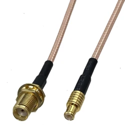 RG316 Cable SMA Female Buklhead Jack to MCX Male Plug Connector RF Coaxial Pigtail Jumper Adapter Wire Terminal 4inch~10FT