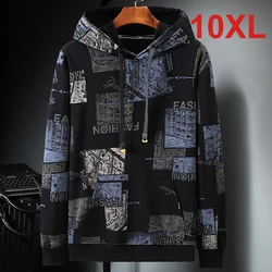 2020 Autumn Hoodies Men 10XL Sweatshirts Big Size Hoodie Streetwear Fashion Plus Size 9XL 10XL Tops Oversized Sweatshirt HX503