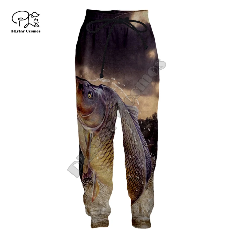 PLstar Cosmos Fishing Marlin Mahi Bass Tuna Fisher Camo Streetwear Sweatpants 3DPrint Men/Women Joggers Pants Funny Trousers A8