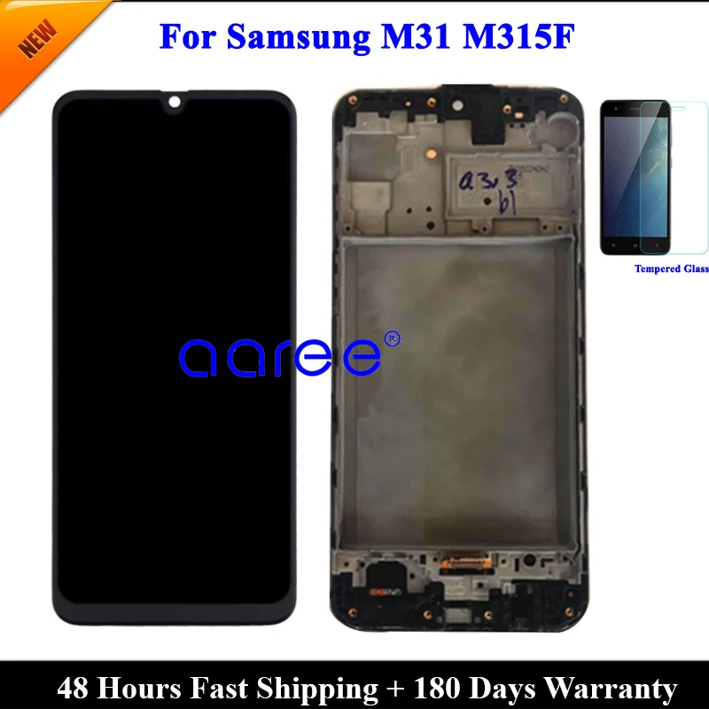 6.4' AMOLED OLED LCD Screen  For Samsung M31 LCD m315F lcd display For Samsung M31 M315F LCD Screen Touch Digitizer Assembly