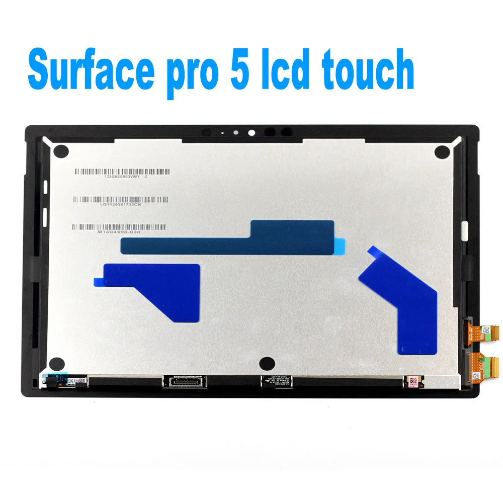 Display lcd, tela original para microsoft surface pro 5, 1796, digitalizador de toque, montagem lp123wq1, para microsoft surface pro5, pro6