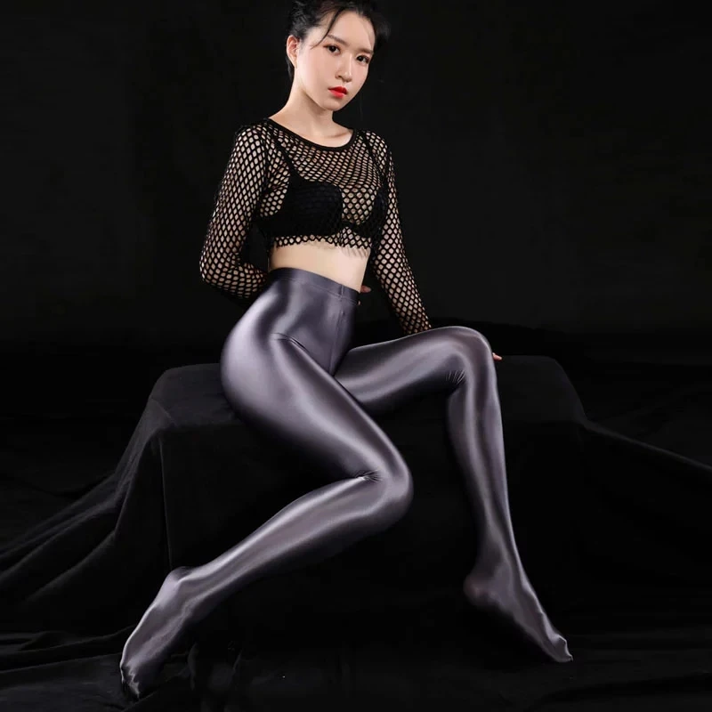 Sexy Hüfte Capris Bleistift Leggings Frauen Shiny Hohe Taille Push-Up Leggims Mujer Sexy Mädchen Bleistift Leggings Dance Tragen Panty