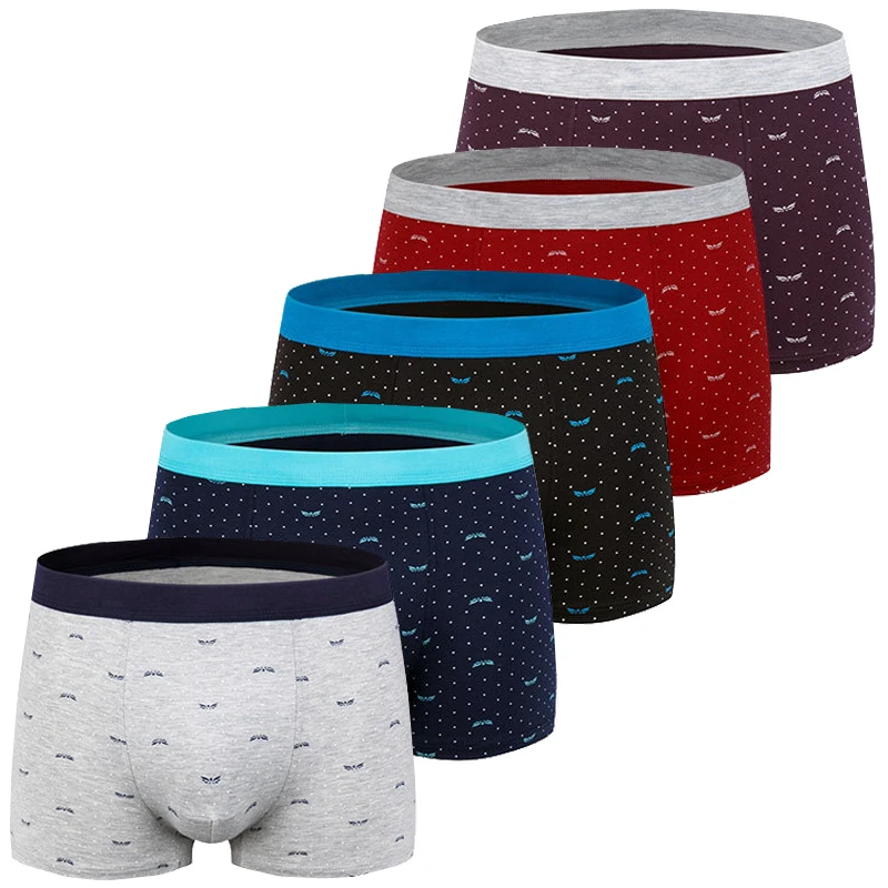 

5pcs/lot seamless men's panties big Men underwear Cotton Mens boxers & briefs Breathable boxer shorts and underpants For men 8xl