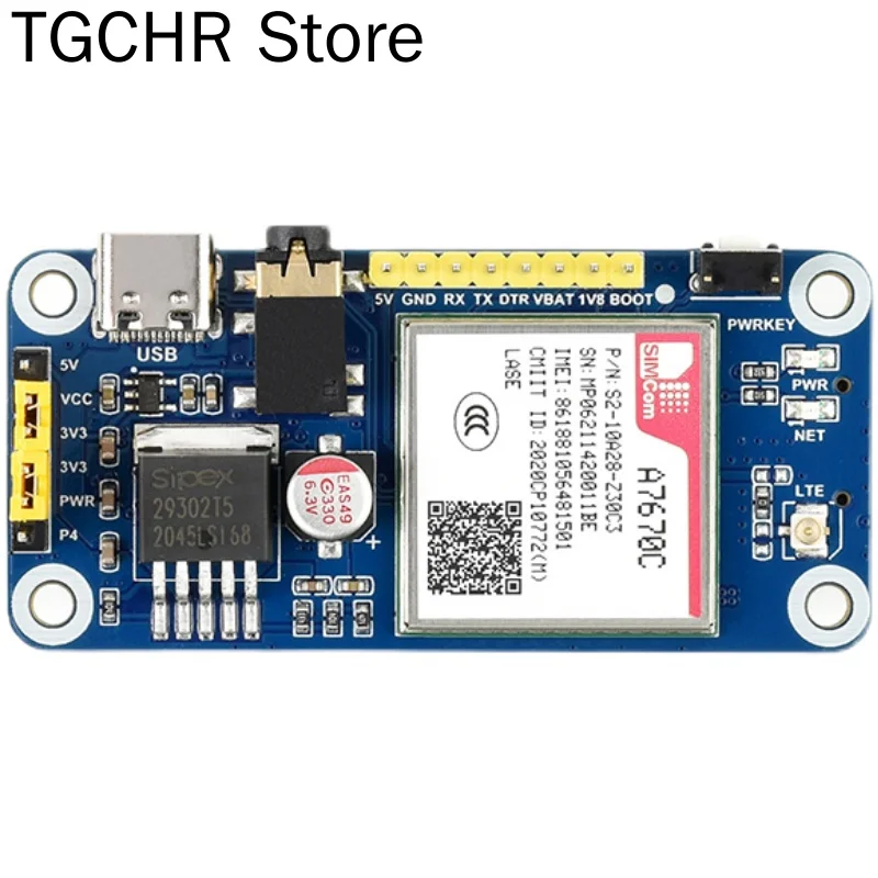 

A7670c Raspberry Pie LTE Cat-1 / GSM / GPRS Expansion Board Wireless Communication / Lbs Multi Band Compatible 2G