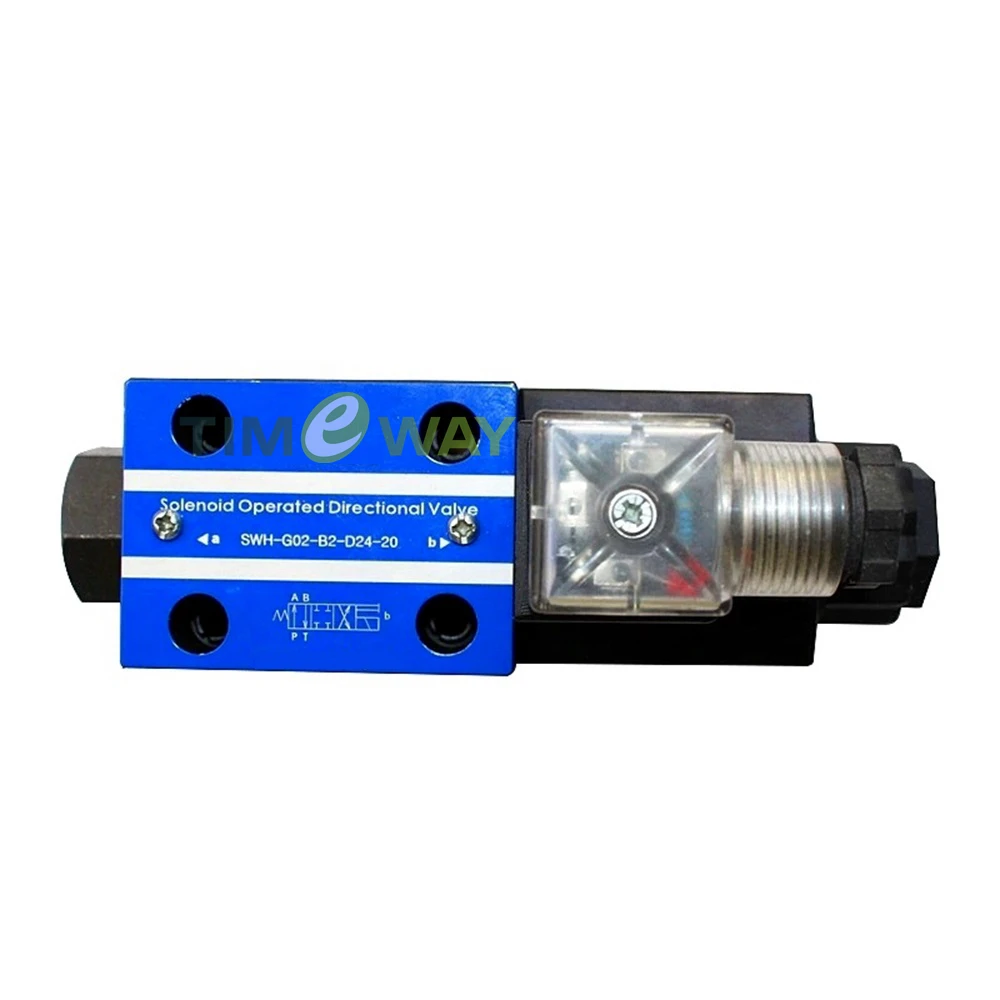 

SWH Hydraulic Valve SWH-G02-B2-20 Solenoid Directional Control Valve DC24V AC220V AC24OV