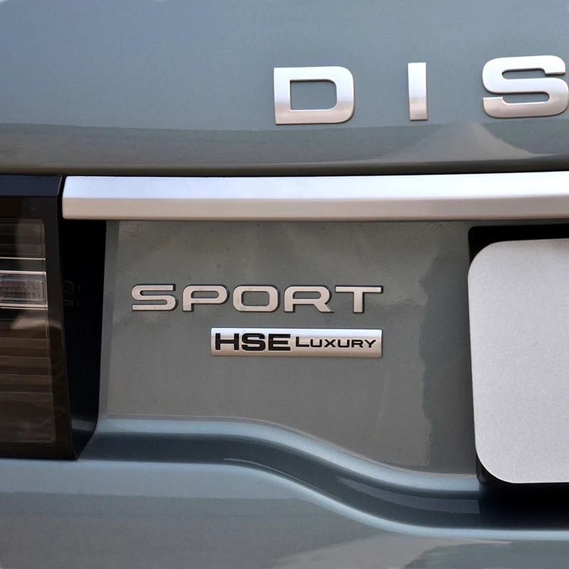 ملصق شعار سيارة ثلاثي الأبعاد لسيارة لاند روفر ديسكفري سبورت 2015-2020 HSE فاخر ترقية شارة الباب الخلفي شعار تصفيف السيارة