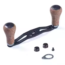 【¥1,779】ARTSEA カーボン リールハンドル ラバーウッドノブ 4 / 85MM-シルバー / 8X5MM 特別割引-アリエク特価アラート