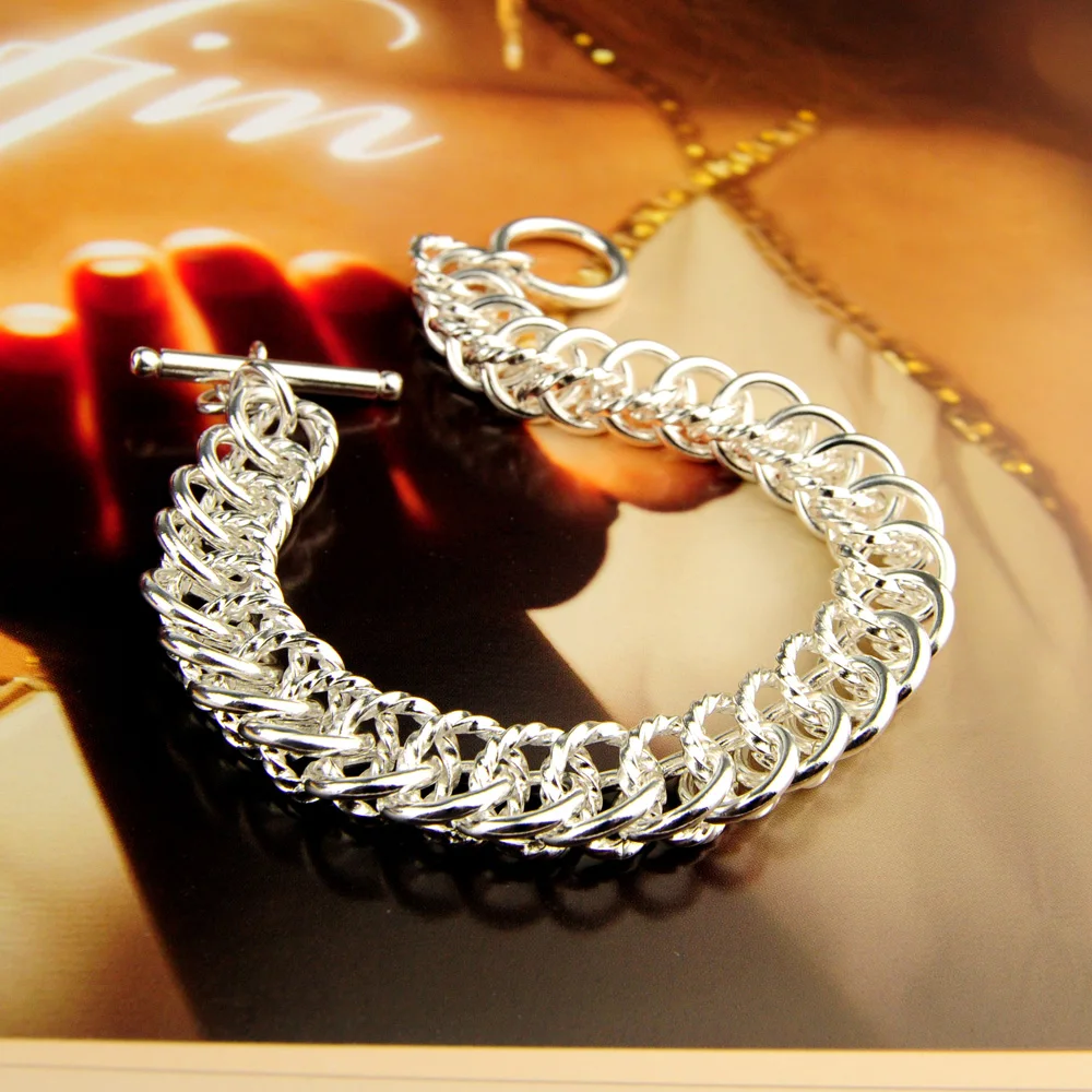 Women's 925 Sterling Silver Dragon Frame Bracelet Vintage Casual Fashion Jewelry Daily Accessory for Refinement
