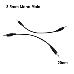 Mini enchufe macho TS a macho, Cable monoaural de Audio de 20cm, 12V, disparador, Sensor infrarrojo, extensor de receptor, 3,5mm, 1/8 