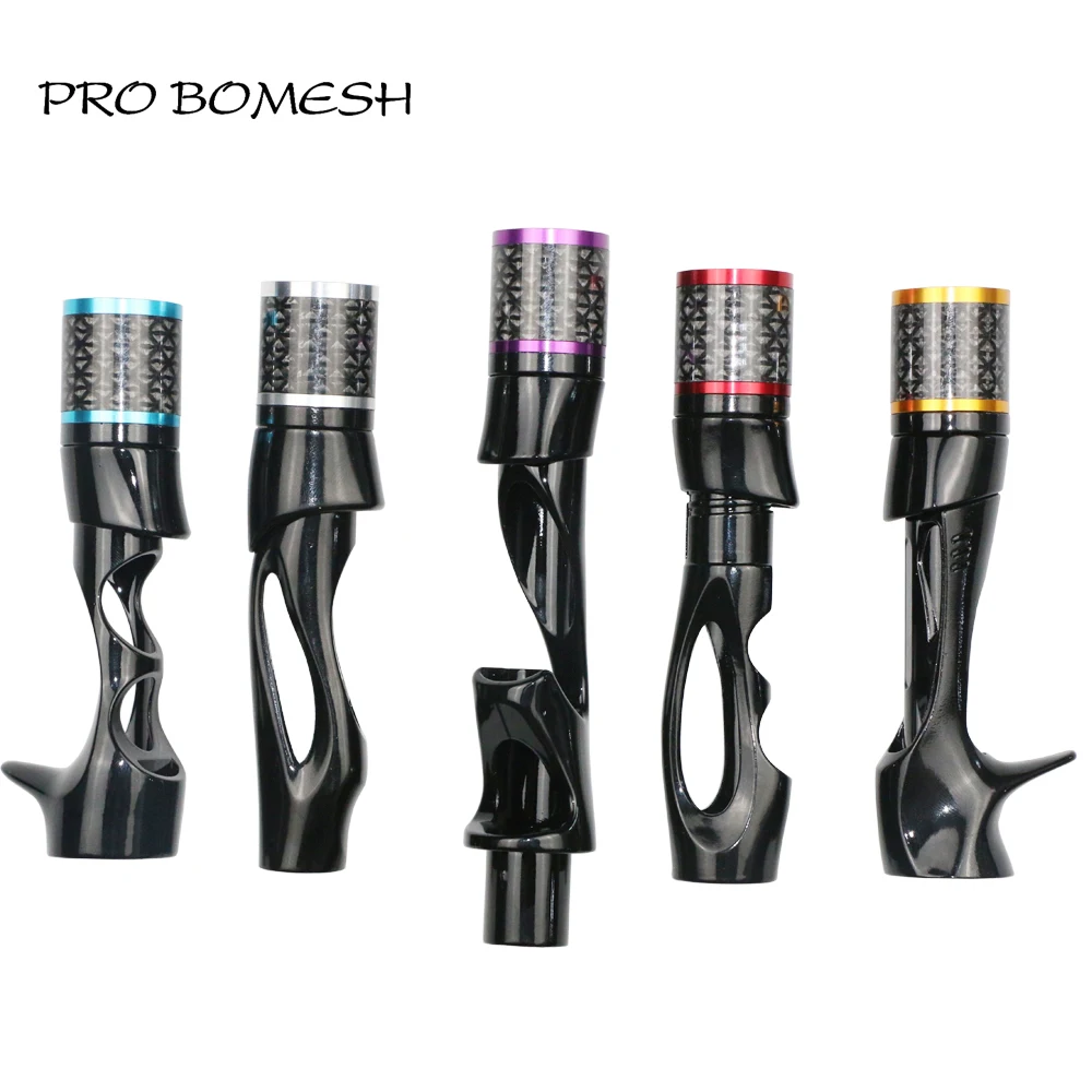 PROBOMESH 2 set Aluminum + 4axis Cross Wrap Lock Nutt Fishing Reel Seat Decorative Trim Part DIY Fishing Rod Component Accessory