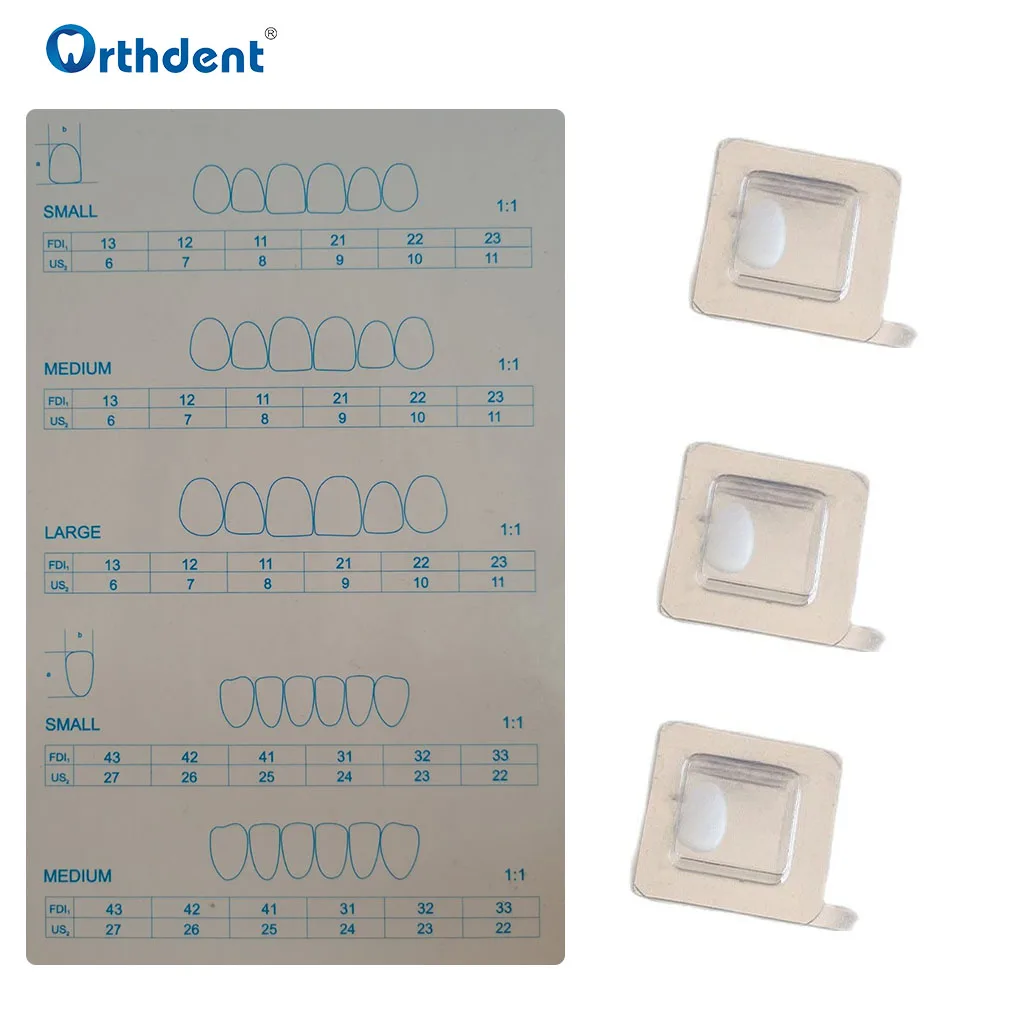 1 Pcs Dental Composite Porcelain Veneers Upper Lower Ultra Thin Whitening Crown Teeth Anterior Dentistry Restoration Materials