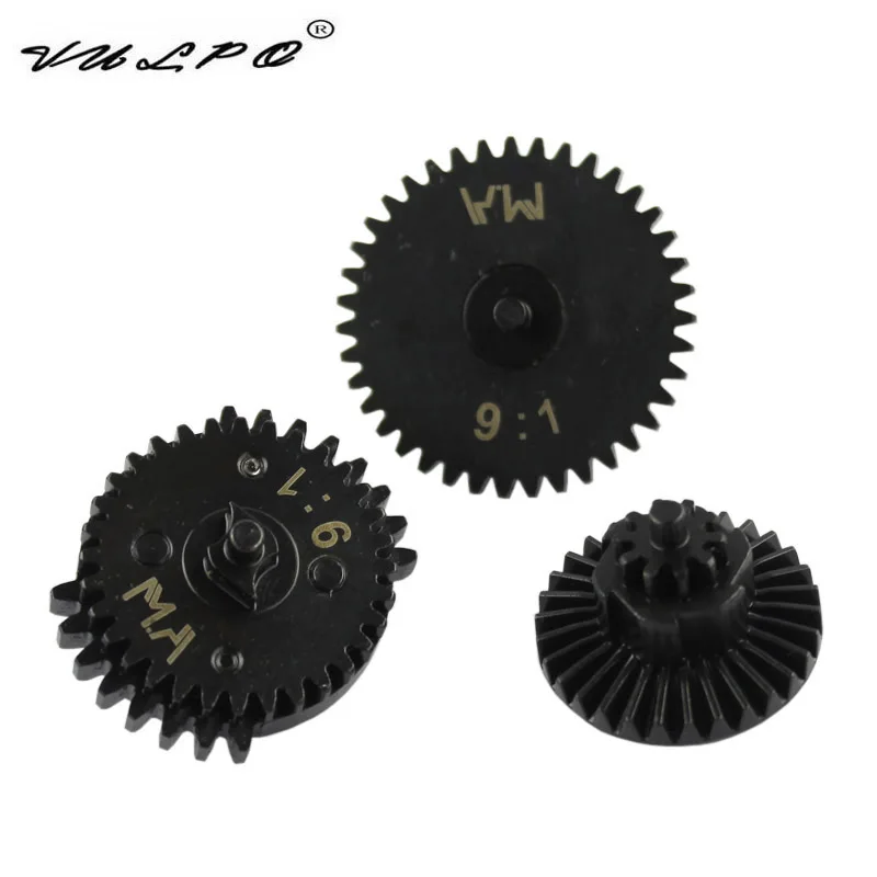 VULPO Hot Sale MA CNC Steel 9:1 Super High Speed Cyclone Dual Sector Gear Set For Airsoft Ver.2/3 Gearbox Upgrade