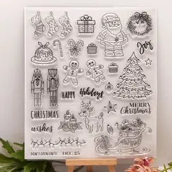 KLJUYP Christmas Wishes Transparent clear stamp for DIY Scrapbooking/Card Making/Kids Christmas Fun Decoration Supplies