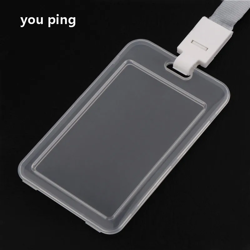 1PCS Transparent Plastic Card sleeve ID holder  Case Clear Bank Credit Card Badge Holder  School Supplies