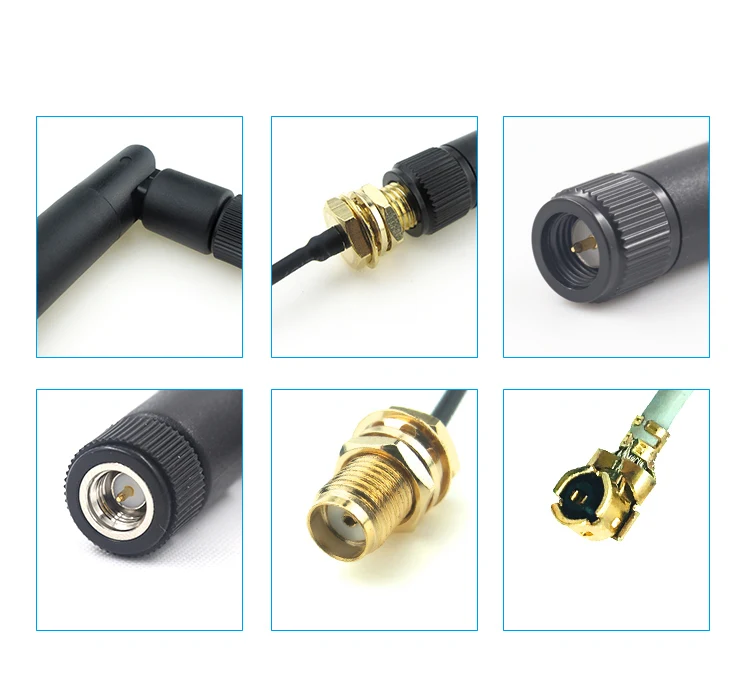 2 Stück externe 2,4-GHz-WLAN-Antenne mit Kabel, U.FL- und IPEX-Anschluss für 2,4-GHz-WLAN- und Bluetooth-Module, inklusive Anschlusskabel. – Detail 6