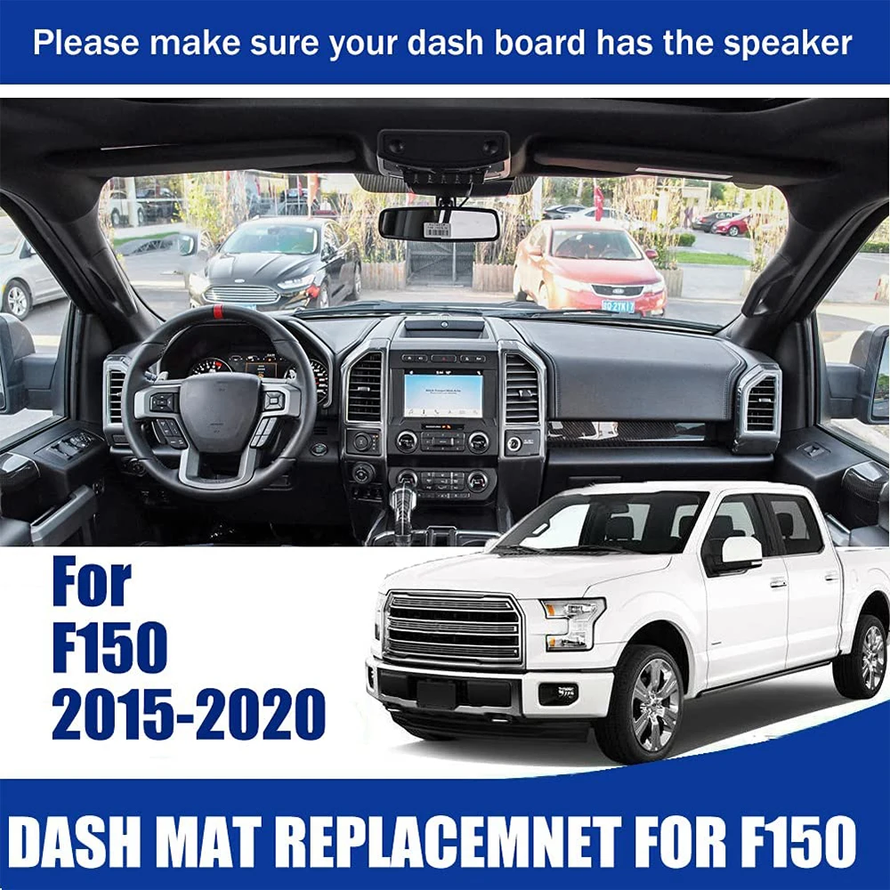 Dashboard Cover Dash Cover Mat Pad Custom for Ford F-Series F-150 F150 P552 MK13 Lobo 2015~2020 Nonslip Sunshade Rug Accessories