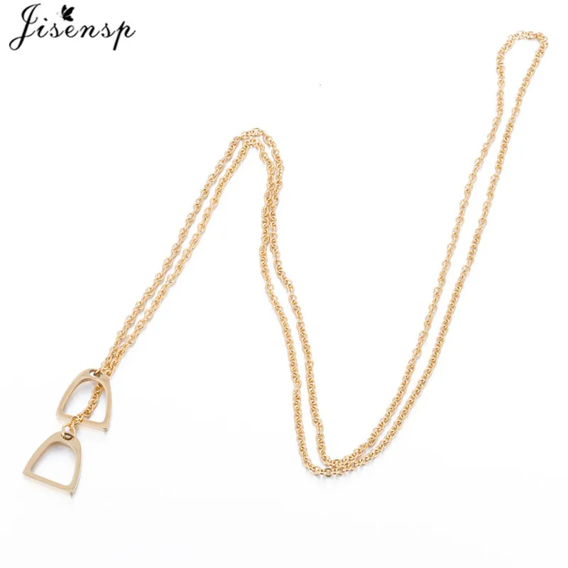 Simple Lucky Animal Horse Pendant Necklaces for Women Men Jewelry Long Chain Horseshoe Hoof Necklace Choker Collier 2024