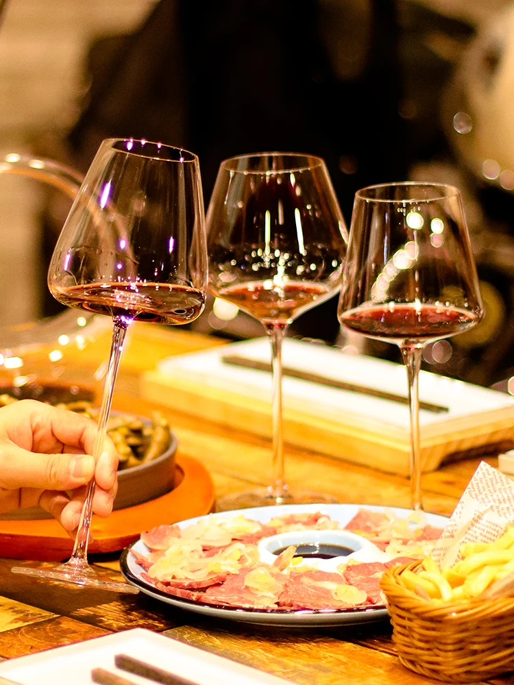 Lead Free Crystal Wine Glass, High Capacity Glass Cup, Fashion, Hotel, Wedding Drinking Ware, Home Decoration Accessories