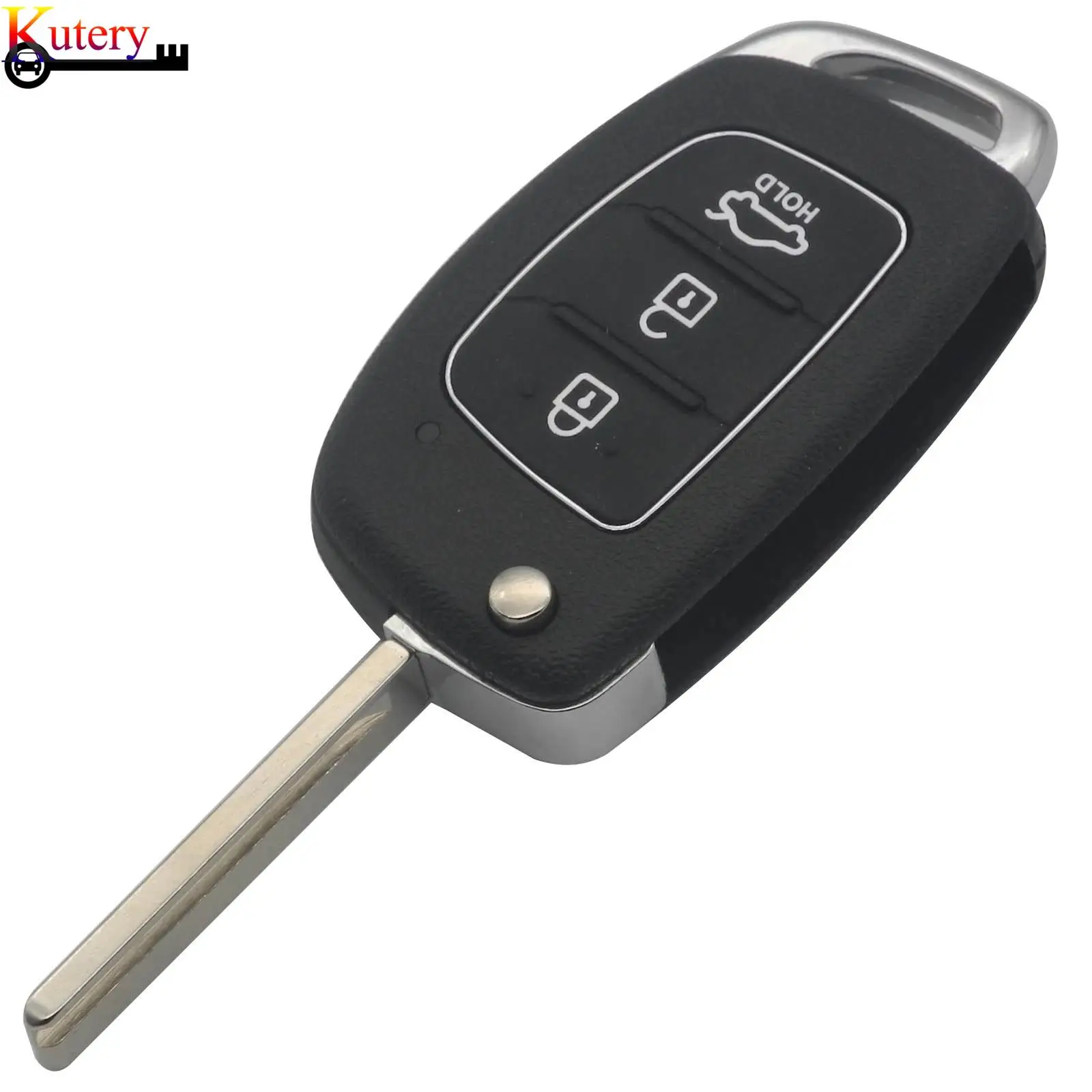 jingyuqin Remote Smart Car Key For Hyundai IX45 I30 Accent Elantra Solaris Sonata Tucson Santa Fe 3Buttons 433Mhz ID46 Chip