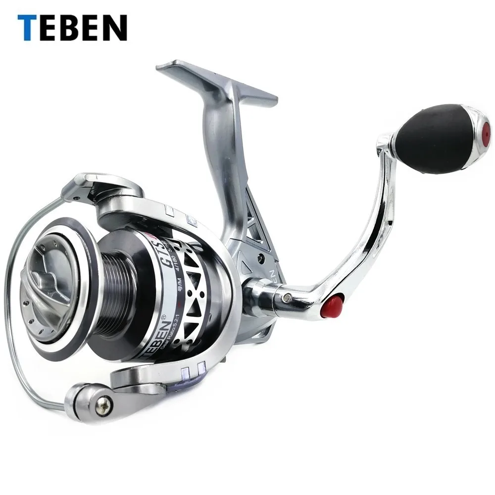 Teben-Carp Spinning Reel, Saltwater Bass, Max Drag 9Kg Metal Handle, Ratio 5.2:1, 2000, 4000, 5000