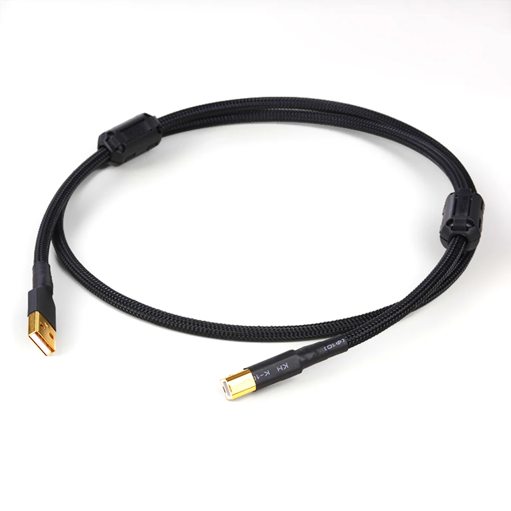 

Hi-End A53 OCC pure copper hifi audio USB interconnect cable with Gold plated USB plug connector