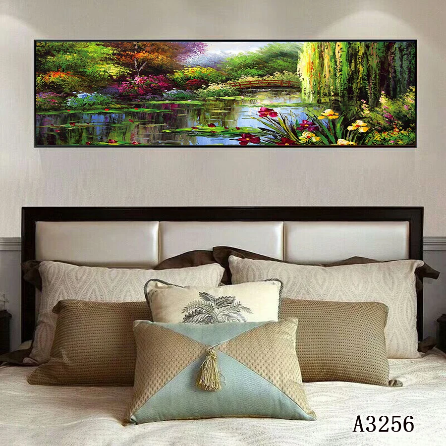 

Современная абстрактная картина маслом, печать на холсте, европейский стиль, озеро, пейзаж, холст, Художественная печать, Настенная картина для домашнего декора