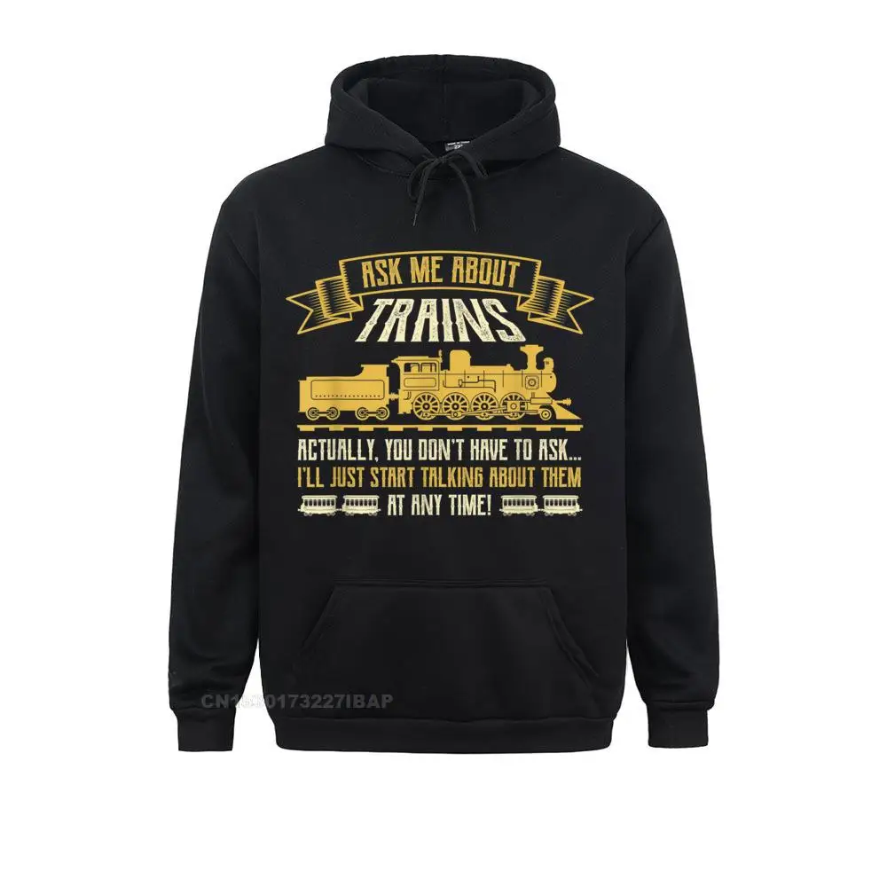 Vintage Train Funny Railway Locomotive Railroad Trains Hoodie Family Ostern Men Hoodies Printed On Clothes Special Sweatshirts