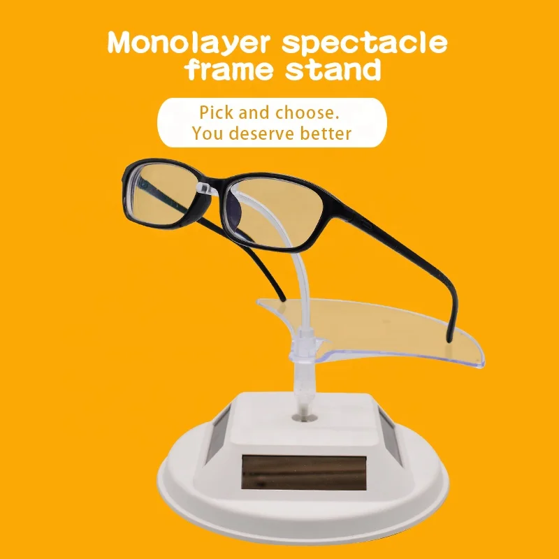 Supporto per espositore per occhiali da sole e occhiali da sole con chiusura girevole in acrilico bianco da 360 gradi