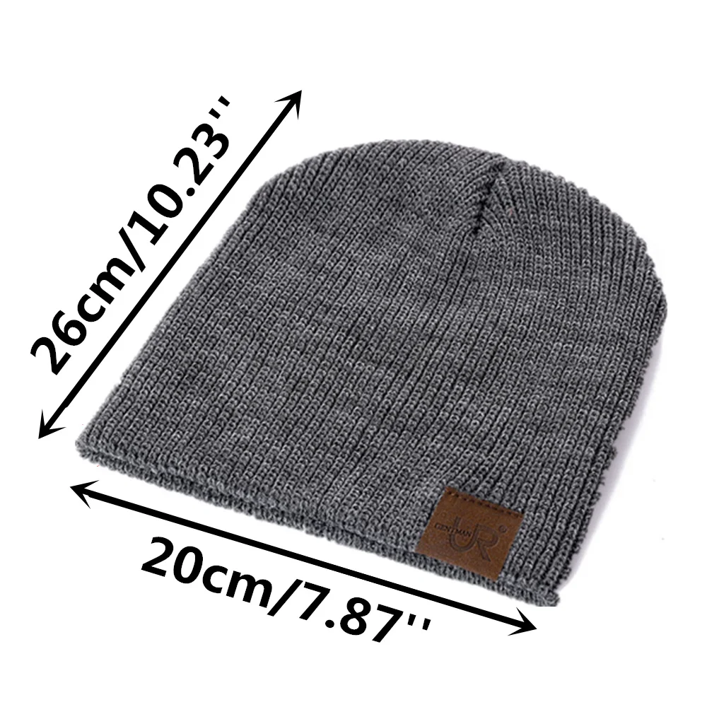 Unisex Beanie Hat URGENTMAN Brand Casual Winter Hats For Men Women Fashion Knitted Hat Solid Hip-hop Beanie Hat Unisex Cap