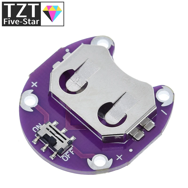 1/5/10 Stück LilyPad Knopfzellen-Batteriehalter CR2032 Batteriemodul für Arduino DIY KIT – Detail 1