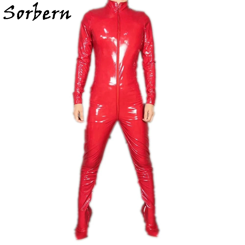 Sorbern Red Patent Suit Boots Crotch Thigh High Custom Size High Heels Bowknot Wide Womens Calf Boots High Sexy Zip 2019 New