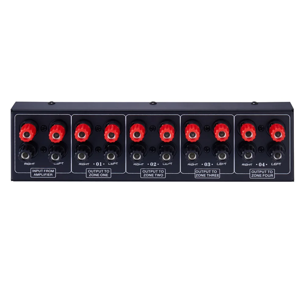 1 input 4 output power amplifier and audio 4 zone audio source signal distribution board single audio input 300W per channel