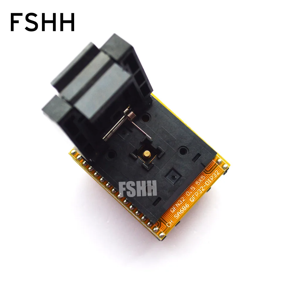 SA686 Programmer adapter WSON32 to DIP32 socket DFN32 QFN32 MLF32 Pitch 0.5mm Size=5mmX5mm