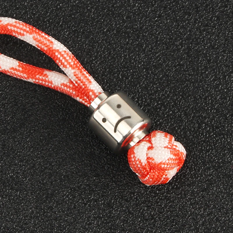 DIY Titanium Beads Cute Creative Titanium Alloy Knife Beads Keyring Paracord Accessories Umbrella Rope Cord