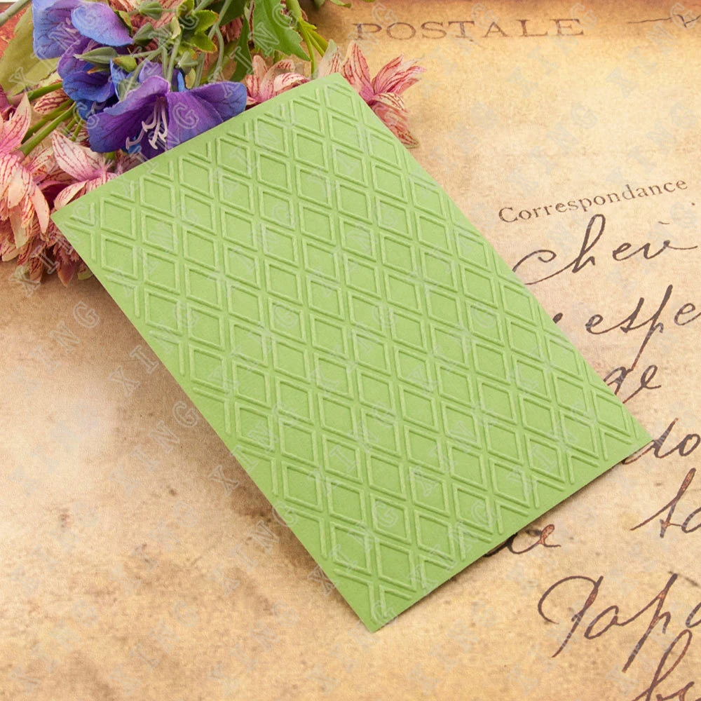 Love Rhombus Flower Leaf Brick Wall House 3d Embossing Folders Plastic Bump Scrapbooking Diy Template Fondant Indentation Make