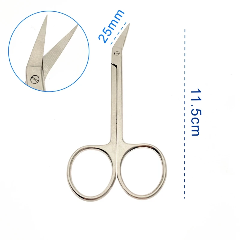 Septum scissors cosmetic plastic surgery scissors 11.5cm rhinoplasty instruments sharp stainless steel beak cutting 45 Degree