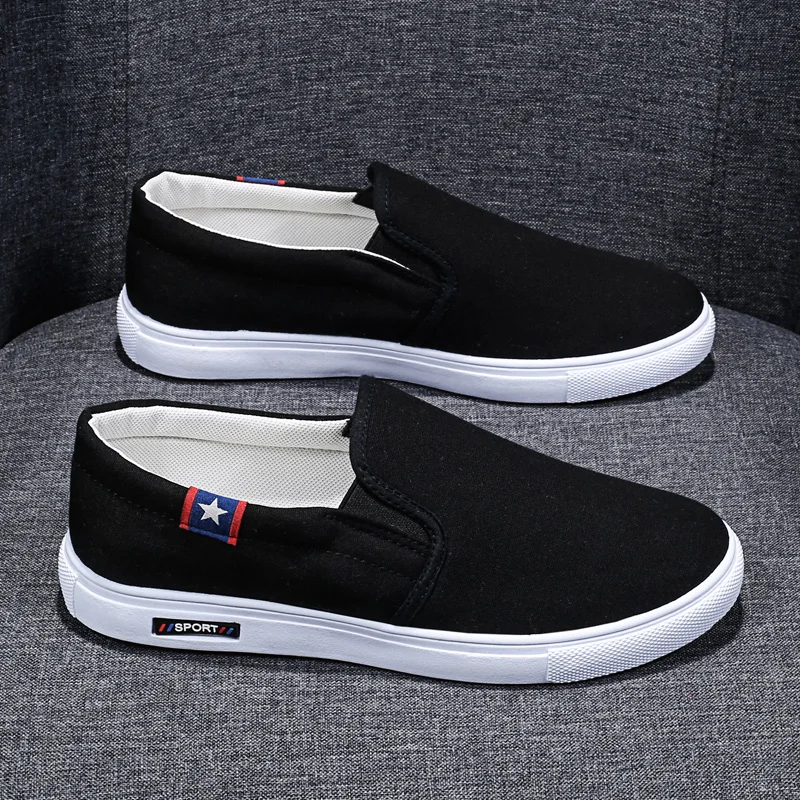 Men Skateboarding Shoes Canvas Sport Cool Light Weight Sneakers Outdoor Athletic Man Summer Breathable High Quality Slip On