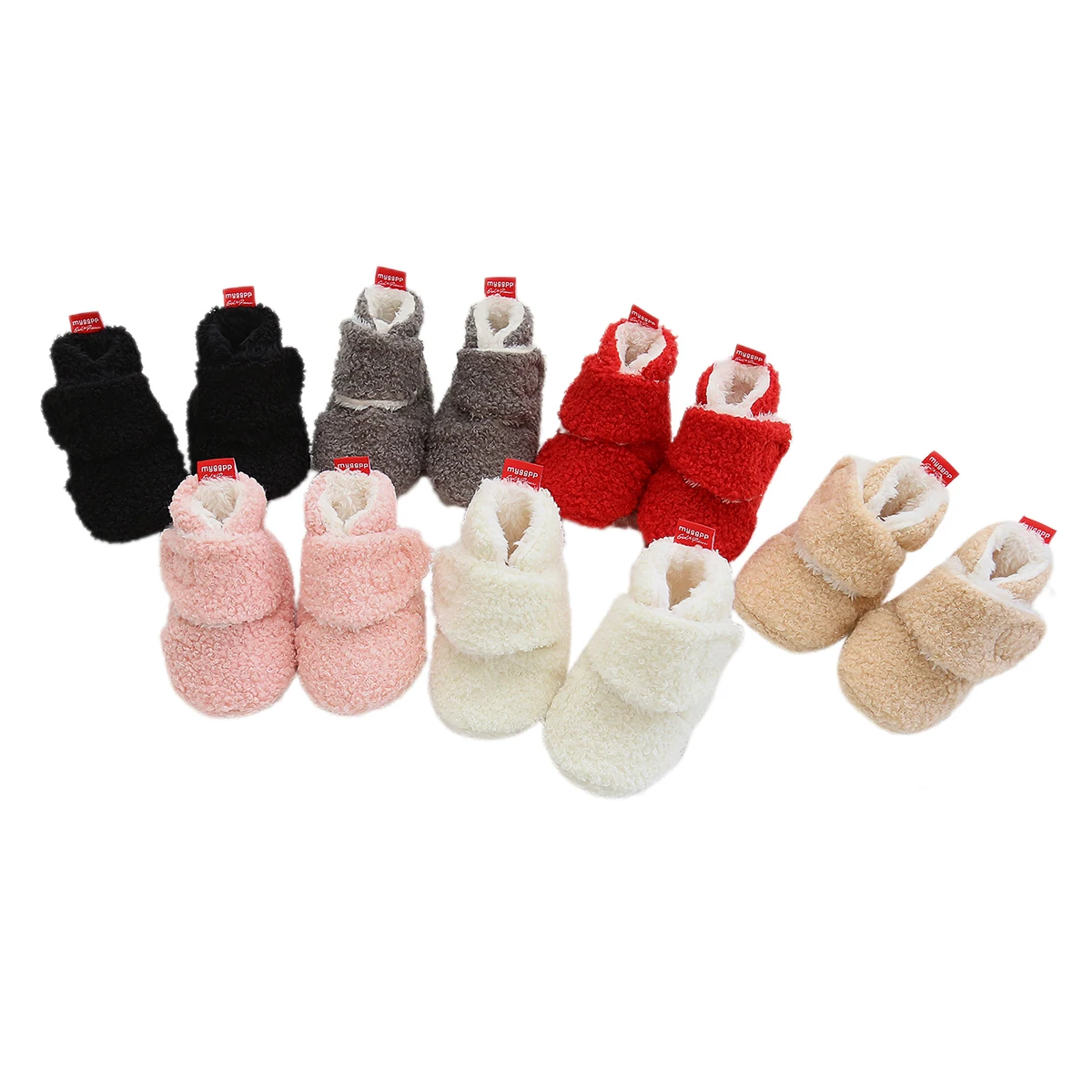 

Baby Girl Boy Winter Warm Fleece Booties Unisex Infant Slippers Crib Shoes with Non Slip Bottom For Boys Girls And Boys